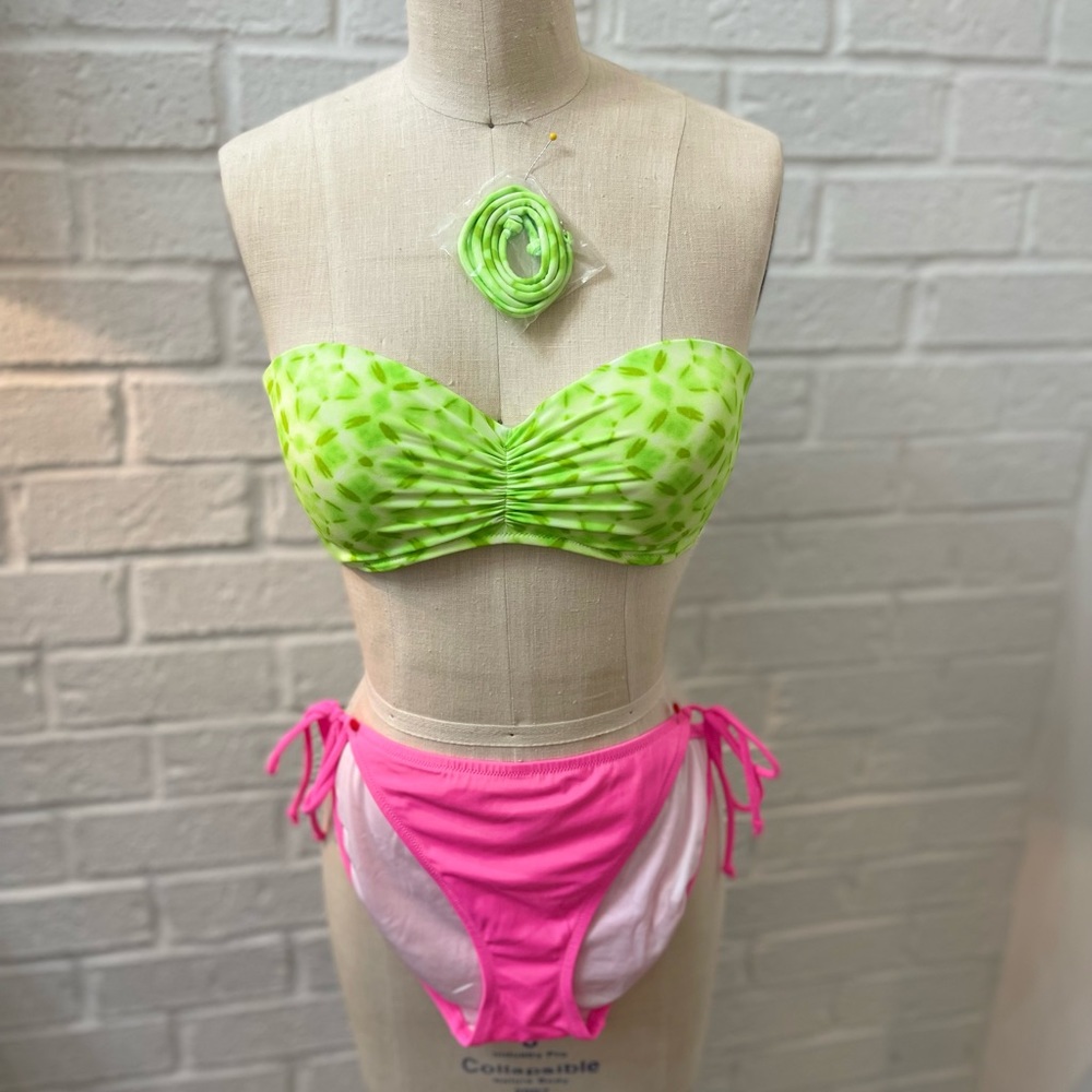 Victoria’s Secret swim top 34D with removable straps and medium bottoms